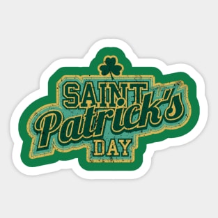 St patrick Retro Sticker